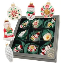 Krebs Glas Lauscha Christbaumschmuck, Weiß, Glas, 6x9x5 cm, Dekoration, Weihnachtsdekoration, Weihnachtsbaumschmuck