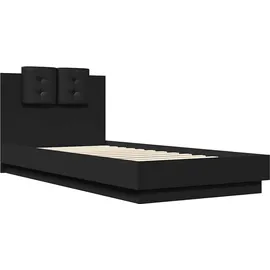 vidaXL Bettgestell 100 x 200 cm Schwarz