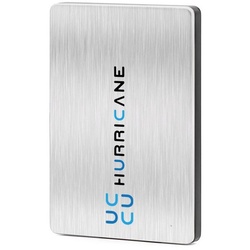 HURRICANE MD25U3 silver Hurricane 2.5 Zoll Externes Festplattengeh.¤use USB 3.0 externe HDD-Festplatte