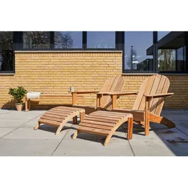 Cinas Adirondack Gartenliege 200 x 80 x 88 cm Braun
