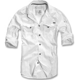 Brandit Textil Brandit SlimFit Hemd, weiss, Größe M