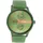 Oozoo Armbanduhr grün Leder Timepieces Herren Analog-Quarzuhr UOC11308 | Grün
