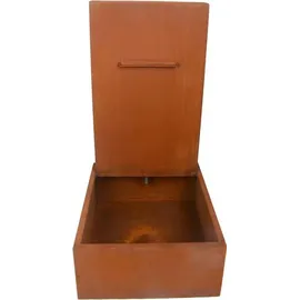 Estexo Springbrunnen Wasserfall Wasserlauf Zierbrunnen Rost 77x66x128 cm