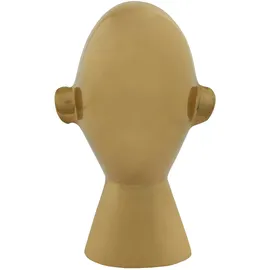 Kayoom Skulptur Skulptur Phantom 225, Handgefertigte Face-Skulptur aus Aluminium goldfarben