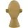 Kayoom Skulptur Skulptur Phantom 225, Handgefertigte Face-Skulptur aus Aluminium goldfarben