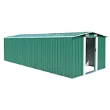 vidaXL Geräteschuppen 5,66 x 2,45 m grün