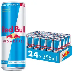 Red Bull Energy Drink Sugarfree 0,355 Liter Dose, 24er Pack