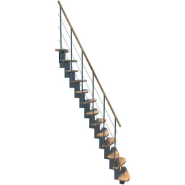 Minka Mittelholmtreppe Quatro 38 - 298 cm Holz Grau