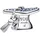 Pandora Funkelnde Blauer Absolventen-Hut 2026 Silber 794461C01