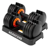 Core Nordcore 2 x Verstellbare Kurzhantel 50kg Schwarz