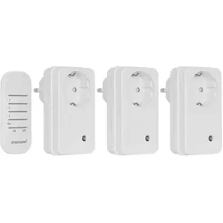 SMARTWARES SmartHome Funk-Steckdosen-Set 3 Steckdosen 1 Fernbedienung