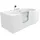 AcquaVapore Seniorenwanne mit Tür 85 x 170 cm (S12-TH-AIR-L)