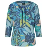 GOLDNER Dschungelprint Sweatshirt Blau/Grün 42