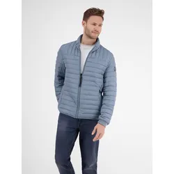 Steppjacke LERROS "LERROS Wattierter Steppblouson", Herren, Gr. L, blau (dusty blau), 100% Polyester, Jacken