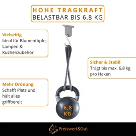 Preiswert & Gut Kederhaken Set 16 STK für Kederschiene 5-7 mm Grau/Silber