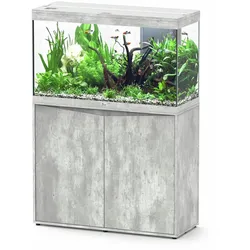 Aquatlantis Splendid 200 100x40cm Aquarium mit Unterschrank Steinoptik