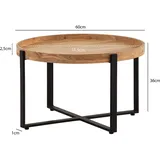 Wohnling WL7.311 Couchtisch Akazie 60 cm x 60 cm x 35 cm