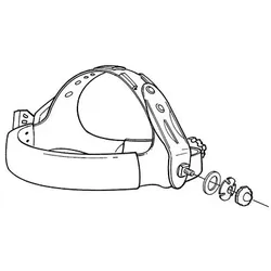 SpeedglasTM  Kopfband Zubehör -  Speedglas Kopfband mit Montageset / 16 50 10