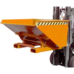 Bauer Kippbehälter Typ EXPO® EXPO 900, lackiert, RAL 2000 Gelborange