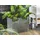 Beliani Blumentopf grau rechteckig 29/70/50 cm Edessa