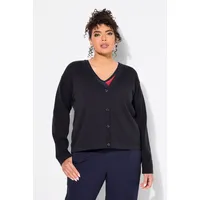 Ulla Popken Strickjacke in marine | 54-56