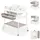 Cangaroo Babybadewanne Wickeltisch 2 in 1 Garda Thermometer Räder Wickelauflage grau