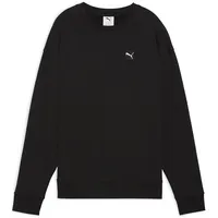 Puma Mädchen Elevated Comfort Crew Fl Sweatshirt, Puma Schwarz, 158 EU