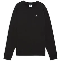 Puma Mädchen Elevated Comfort Crew Fl Sweatshirt, Puma Schwarz, 158 EU
