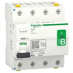 1St. Schneider Electric A9Z61440 Fehlerstrom-Schutzschalter (FI) Allstromsensiti...