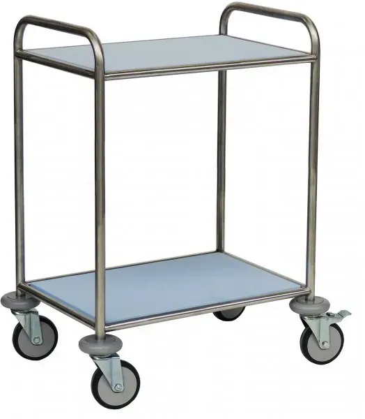 Novocal SEM2-86 Mehrzweckwagen 2 Böden Etagenwagen Mehrzweckwagen grau, 2 Fachböden, 800x600 mm