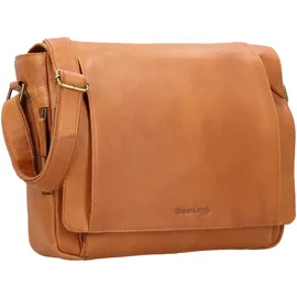 GREENLAND Nature Nature Messenger Leder 39 cm Laptopfach braun