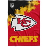 Kansas City Chiefs NFL Flanell Decke Kuscheldecke Fleecedecke Steppdecke Velourdecke ** Throw Corner ** in 150 x 200 cm