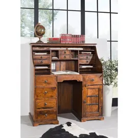 MASSIVMOEBEL24.DE Sekretär Akazie 128x58x138 honig lackiert Oxford #0516