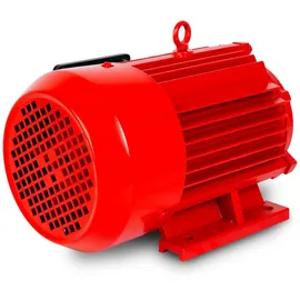 Eberth Elektromotor 400V mit 3 kW Leistung, Drehstrommotor aus Aluminium, 3-Phasen, Drehzahl 2880 U/min., 6,4 A, Asynchronmotor für Einsatz in Industrie, 37 kg