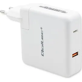Qoltec 51710, Drinnen, AC, 20 V, 1,8 A, Weiß
