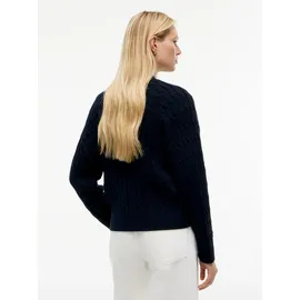Tommy Hilfiger MID GG CABLE V-NK LS CARDI Blau XL