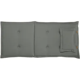 Beliani Sitzauflage 40 x 54 cm grau 8-tlg.