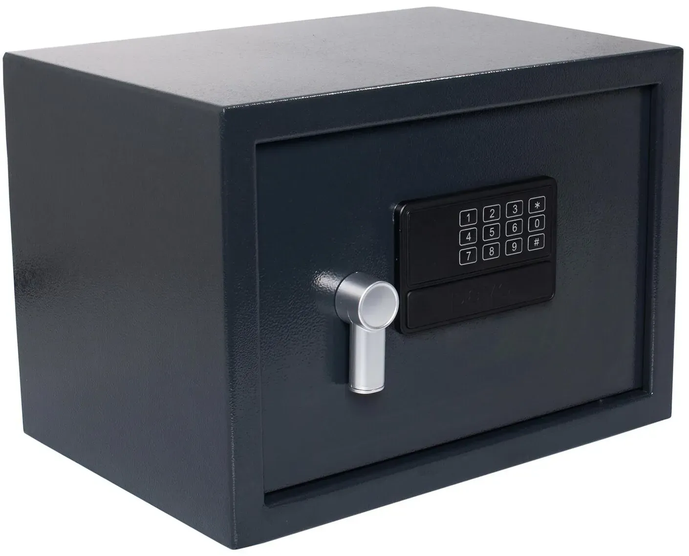 Tresor Safe 35x25x25cm mit elektronischem Zahlenschloss für Tisch/Wandmontage anthrazit
