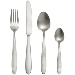 Bloomingville Besteck Frea 4er Set, Edelstahl, silber