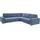 sit&more Ecksofa SIT & MORE "Santorini L-Form", blau, B:276cm H:82cm T:271cm, Struktur (100% Polyester);Struktur fein (95% Polyester, 5% Polyamid), Sofas, Ecksofa, mit Federkern und Sitztiefenverstellung, wahlweise mit Bettfunktion