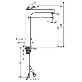 Hansgrohe Axor Citterio Einhandmischer Chrom