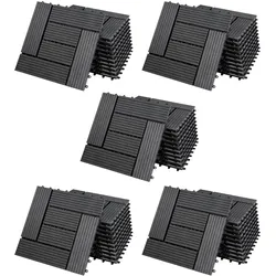 WPC Fliesen 55er-Set Mosaik Anthrazit - 30x30cm