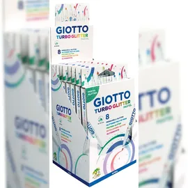 Giotto Turbo Glitter 8 St. Pastell