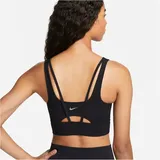 Nike Zenvy Gepolsterter Longline-Sport-BH Black/Sail S