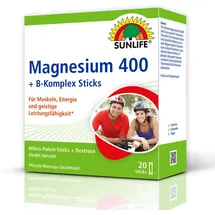 Sunlife Magnesium 400 + B-Komplex Sticks 20 St.