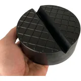 sarian Gummiauflagen zum Reifenwechseln über 50 Varianten Rangierwagenheber Wagenheber Hebebühne Gummiklotz Unterstellbock Gummiblock Auto KFZ PKW Schutz rund eckig (125x50 V-Nut+Waffel)
