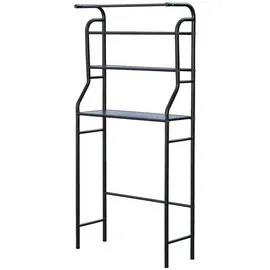 Quick Star Waschmaschinenregal 65 x 25 x 163 cm Schwarz