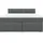 vidaXL Boxspringbett 180 x 200 cm Dunkelgrau