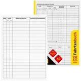 IDENA Fahrtenbuch DIN A5, für PKW, vom Finanzamt anerkannt,