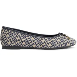 Tommy Hilfiger Th CHARM JACQUARD Ballerina FW0FW09504 Ballerinas, blau 38 EU